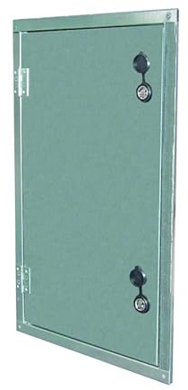 Sportello contatore gas resistente all'acqua in lamiera zincata h60 l40