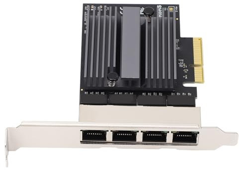 Carte Ethernet Gigabit 4 Ports Nas Filaire pour Serveur de Bureau, Carte Nic pour Sculpture de Bureau Quad Rj45, Cartes Réseau