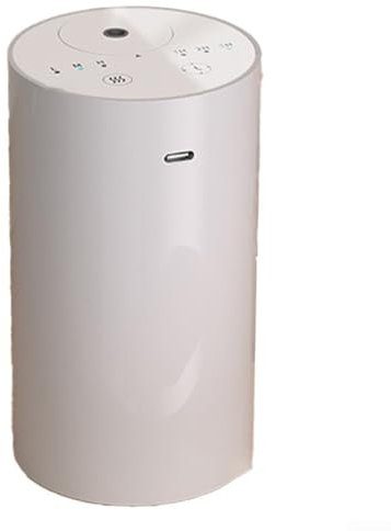 Difusor de aromaterapia portátil sin agua, atomizador de aceites esenciales con batería de 2000 mAh para aliviar el estrés y mejorar el sueño (blanco)