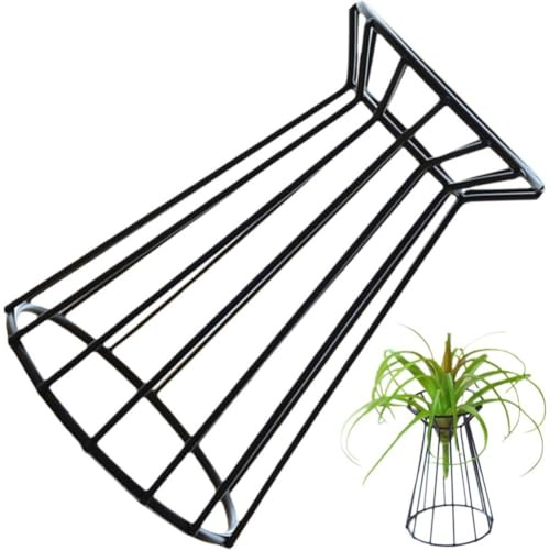 Baokuan Support De Support d'air, Cadre De Fleur, Support De Jardinière, Support De Tillandsia, Support De Géométrie, Support De Pot De Fleur, Pot De Jardinière en Fer pour Fleurs Séchées