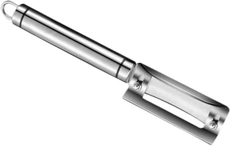 Zerodeko Pelapatate in Acciaio Inossidabile Utensile per Pelare Asparagi Verdure e Frutta Impugnatura Ergonomica e Design Compatto per Uso