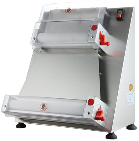 Commercial Machine,370W/450W Commercial Electric Pastry Press Making Machine Pizza Press, Pizza Thickness Adjustable Dough Machine, for Noodle, Pizza Bread and Pasta Maker Equipmen