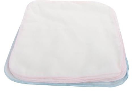 Hoement Toallas de Saliva Ideales Dentición de Algodón 20 Piezas, Doble Capa, Lavables y Fáciles de Limpiar y Evitar Manchas Ropa para Ñiño