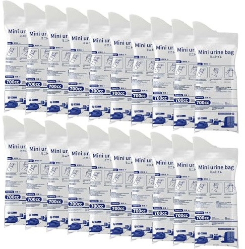 JININOSEU 20 Stück Urinbeutel für Unterwegs 700 ml, Tragbare Notfall Urinal für Männer & Frauen