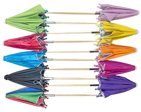 11 Uds Parasol Plantas 10.63in Bloquea 75% Sol Fácil De Clavar Resistente | Fácil Instalación Sin Herramientas Resistente Y Duradero Ideal Para Macetas Pequeñas Para Proteger Las Flores