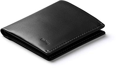 Bellroy Note Sleeve, Portefeuille Cuir Slim, éditions RFID Disponibles (Max.11 Cartes, Billets & pièces) - Black - RFID