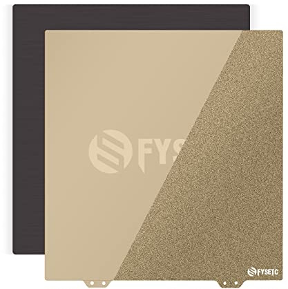 BCZAMD Crealit CR6 SE 3D-Druckerteile JanusBPS Bauplattform 254 x 245 mm doppelseitig Bedruckt (PEI-Pulver + glattes PEI) mit maagneetischem Aufkleber Federstahlblech, beheizte Grundplatte