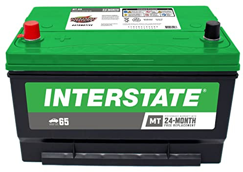Interstate Batteries Group 65 Car Battery Replacement (MT-65) 12V, 675 CCA, 24 Month Warranty, Replacement Automotive Battery for Cars, Trucks, SUVs, Cargo Vans