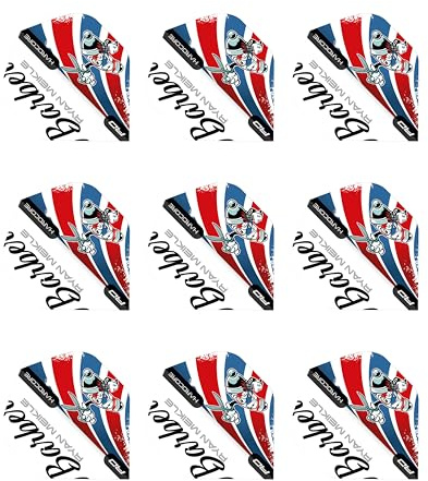 RED DRAGON Players Hardcore Dartflug - 3 Set pro Packung (insgesamt 9 Dart-Flights)