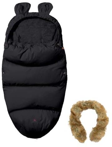 Msuitable Sacco Termico Passeggino Universale Sacco Passeggino Invernale Impermeabile e Antivento Adatto per Passeggini, Carrozzine, Seggiolini Auto, Culla