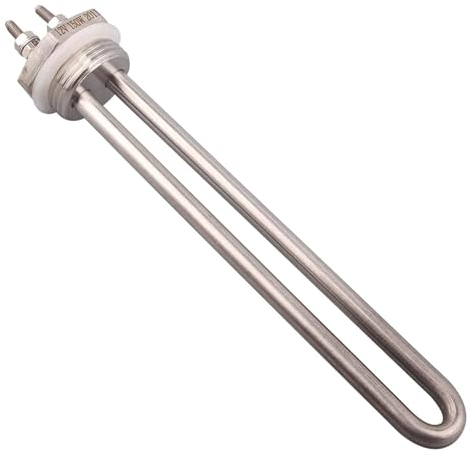 Heating Element 12V Heating Element DC Solar Resistance U Shape DN25 Electric Immersion Water Element Boiler Heater 100w 150w 200w (Color : Heater only, Size : 12V_150W)