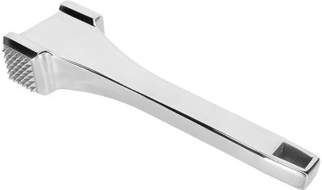 ANKROYU Ablandador de carne con mango resistente, mazo para carne de acero inoxidable, martillo para carne resistente, martillo para carne, mazo de carne para filete, pollo, cerdo