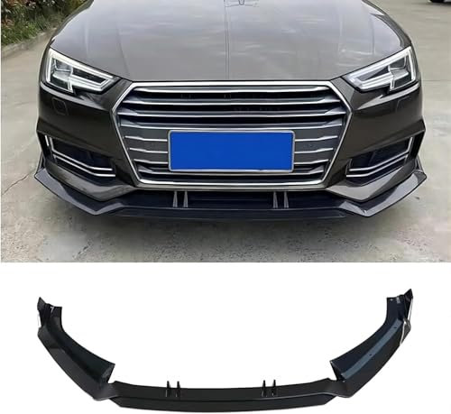 Stoßfängerlippe Spoilerlippe für Audi A4 B9 Sedan 2017 2018 2019, Sport-Performance Frontspoiler AntiKollision Car Front Lower Bumper Lip Spoiler