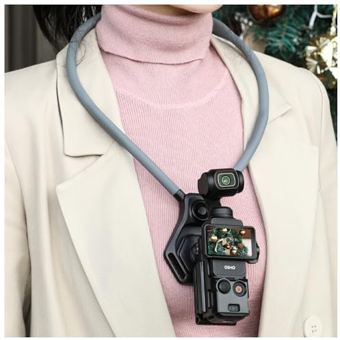 Magnetic Neck Holder for DJI OSMO Pocket 3 Accessories with Magnetic Mount Stand Combo, Comfortable Hands-Free Chest Clamp First-Personal POV VLOG for GoPro Action Camera