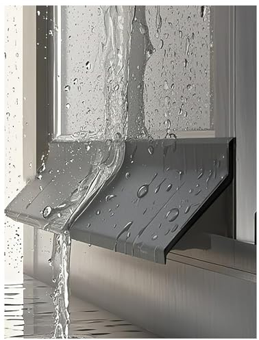 Wasserdichte Fenster-Wetterleiste – selbstklebende 135°-Winkeldichtung for Schutz vor Regen – verhindert Auslaufen for Schiebefenster, Flügelfenster und Fahrzeuge(100cm/3.3ft)