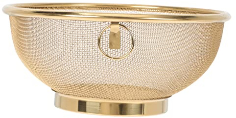 AKOOSY Colador De Malla Fina De Acero Inoxidable Limpiador De Arroz Para Enjuagar Arroz Colador De Malla Fina Para Fregadero Cesta Coladora Para Cocinar