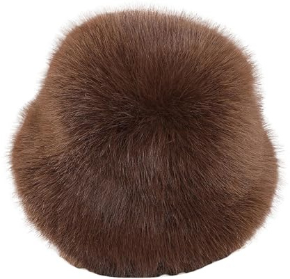 Faux Fur Bucket Hat for Women ，Winter Warm Furry Hat Soft Fuzzy Fashion Cap, Cozy Mongolian Style Pile Hat