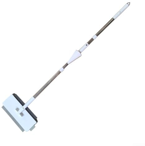 Mopa de microfibra para limpieza de suelos con almohadillas de chenilla reutilizables para suelos laminados de madera dura, eliminación de polvo, diseño plano, color gris