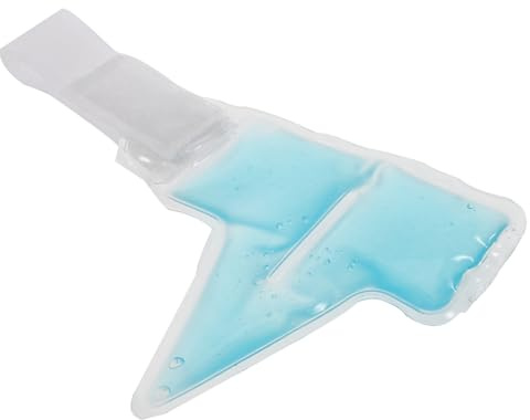 BAZEITFLOW Wiederverwendbare Gel Fingerhülle mit Kälte und Wärmetherapie Leichter Fingerschutz aus Pp für Schmerzlinderung bei Arthrose und Verletzungen