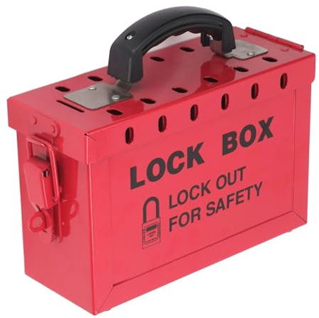 Ejoyous Lockout Tagout Box, Gruppenschloss-Box mit 12 Steckplätzen Sicherheitsgruppen-Schließbox Vorhängeschlossbox für OSHA-Compliance-Gruppen