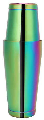 RASTKY Strumento per Mescolare Shaker per Cocktail Boston in Acciaio Inossidabile Colorato per Bar, Squisito Ed Elegante, 850 Ml, con 2 Tazze, Adatto per Negozi di tè Al Latte