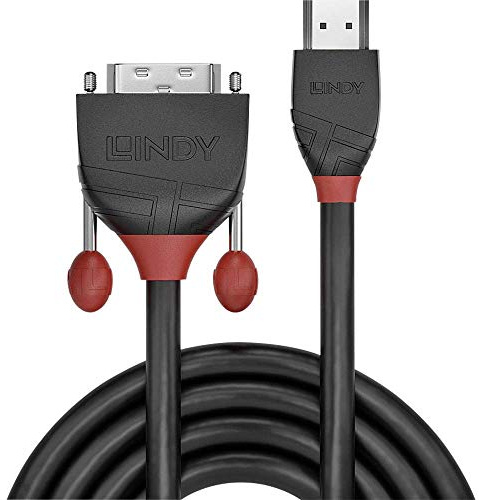 LINDY 36273 3m HDMI an DVI Kabel, Black Line