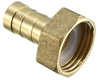 sourcing map Brass Barb Hose Fitting Connector Adapter 12mm Barbed x 1/2 PT Female Pipe