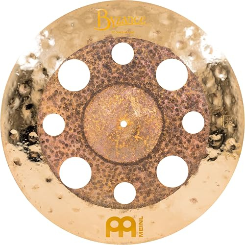 Platillos Meinl Byzance de 20 pulgadas doble de basura con agujeros – Hecho en Turquía – Bronce B20 martillado a mano, 2 años de garantía (B20DUTRC)