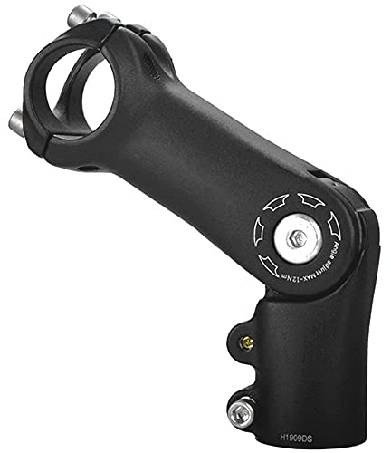 Fahrrad Lenkervorbau, ± 90 ° Verstellbar Fahrrad Vorbauten 28,6x25,4/90 mm für Mountainbike und Rennrad