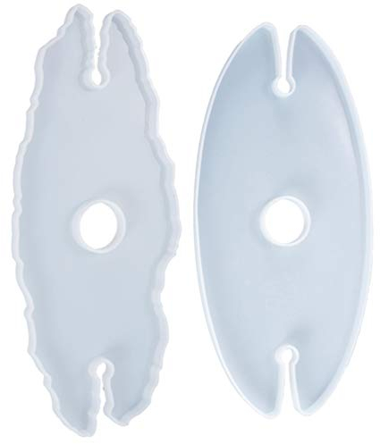 Milisten 2 x Weinregal Harz-Formen Weinglashalter Epoxidharz Formen Silikon Wein Butler Gießformen für Weinflaschen-Glashalter