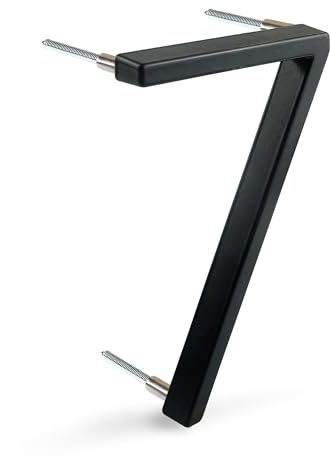 HASWARE 5 Zoll (12cm) Schwebende Hausnummer: Moderne Türnummern - Beschilderung für Straßenpost(Verbessertes Schwarz, 7)