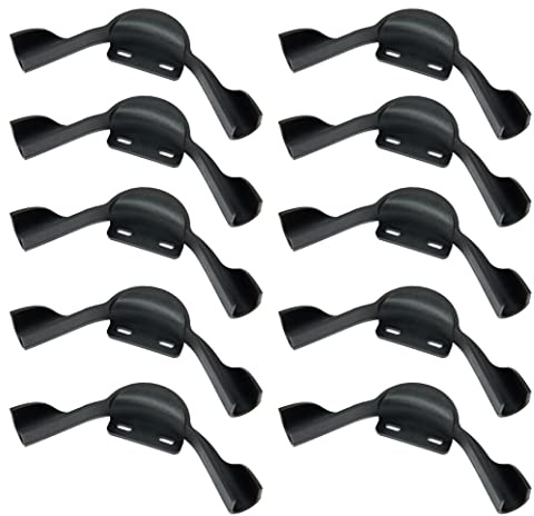 (Pack of 10) EFIELD 3/4-inch Plastic Polymer PEX Pipe 90-Degree Bend Support with Mounting Plate(3/4 Inch),(PPSU1807025)