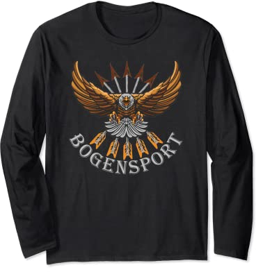 Sportpfeil und-Adler Kleidung für Bogenschießen , Bogensport Langarmshirt