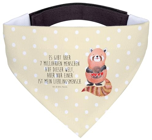 Mr. & Mrs. Panda Hunde Bandana Roter Panda - Geschenk, Halstuch, Liebling, Tuch, Rot, Lieblingsmensch, Hund, Für, Liebe, Hundehalstuch, Herz, Lustige Sprüche
