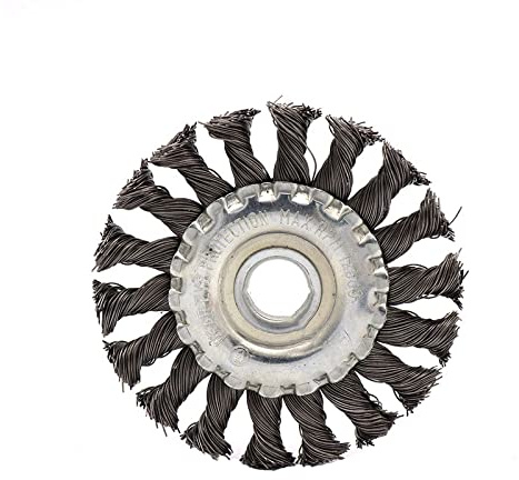 Brosses métalliques pour meuleuse d'angle - 125 mm x 22 mm