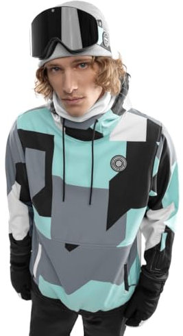 SIROKO - Snowboardjacke W1 Ushuaia - XL - Türkis/Grau