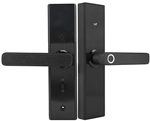 Fingerabdruck- und Touchscreen-Smart-Schloss, 4-in-1-Haussicherheits-Smart-Schloss, Biometrisches Fingerabdruck-Schloss, Intelligentes Türschloss mit Anti-Peeping-Sicherheit