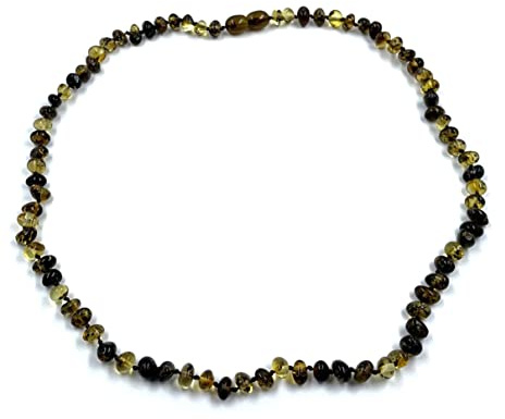 Adult Baltic Amber Necklace - Natural Amber Beads Necklace For Adult 18 inchess