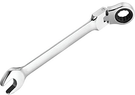 MOCNT Jeu de Clé Plate à Cliquet Flexible Voitures Jeu de Clé Mixte à Cliquet Rotation Tête Réparation Combinaison Outils Manuels Ensemble de Clés à Cliquet Métrique 20mm