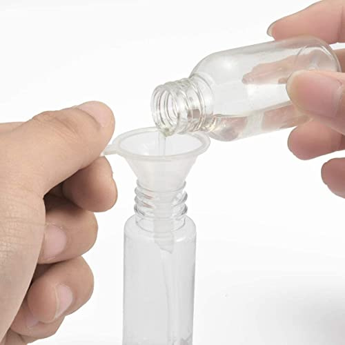 10Pcs Mini Funnel Small Clear Plastic Funnel for Bottle Filling, Perfumes, Essential Oils, Science Laboratory Chemicals