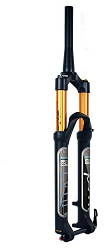 LvTu 27,5/29 Zoll MTB Gabel Federgabel 15x100mm Fahrradgabel Federweg 130mm, Zugstufeneinstellung Ultraleicht Mountainbike Federgabel Luftschocks (Color : Tapered Manual Lock, Size : 29 inch)
