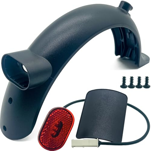 Scooter Schutzblech Elektroroller Hinterer Kotflügel Ersatz Sets mit Rückleucht Kompatibel für Xiaomi M365,M365 Pro,M365 Pro 2, M365 1S (Schwarz)