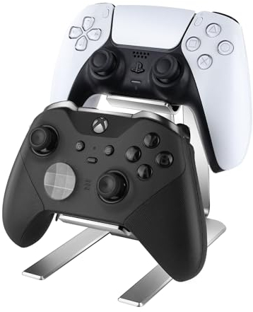 BYZANDQI Game Controller Halter, Universale Controller Halterung Aluminium Controller Ständer für PS5, PS4, Xbox One, Xbox Series X S, Switch Pro Gaming Zubehör