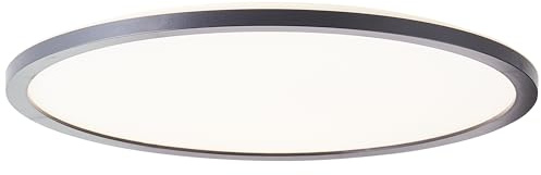 Brelight LED Panel mit Memory Funktion und Timer - dimmbare Deckenaufbau-Paneel - CCT Lichtfarbe: 3000K bis 6500K einstellbar über Fernbedienung - 42 cm Durchmesser - aus Kunststoff in Schwarz/Weiß