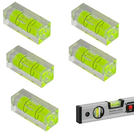 Mini Niveau Carré Bulle Niveau 5 Pièces Caméra de Mesure pour Trépied Universel 15x15x40mm