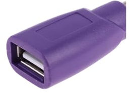 Genérico Adaptador USB 2.0 hembra a PS/2 PS2 ⋆ Compatible con ratón y teclado para PC ⋆ Conexión fácil