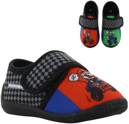 Leomil Super Mario Pantuflas niños | Zapatillas de Casa niño, Flexibles y Cómodas, Ideal para el jardín de infancia o el hogar, Nintendo, Regalo para Niños