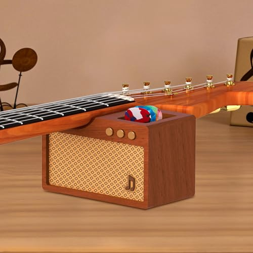 CoolGift Mart Accessoires de guitare, repose-manche de guitare en bois massif avec support de médiator, outils luthier pour guitaristes pour guitaristes électriques, réparation, entretien et nettoyage