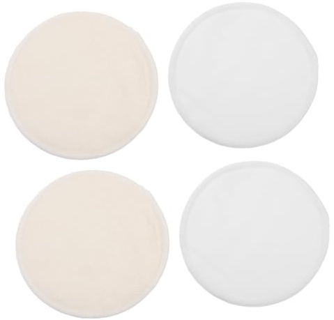Warmhm 4pezzi Coppette Assorbilatte Riutilizzabili Pz Lavabili Cuscini Per Allattamento Morbide e Comode Per Protezione Seno