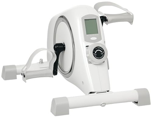 SPORTNOW Pedaltrainer Trainingsgerät mit 8-stufigem Magnetwiderstand | LCD-Display, für Senioren, Mini Heimtrainer, Bein- und Armtrainer, Fitnessbike, Büro, Zuhause